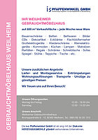 Flyer Gebrauchtmöbelhaus Weilheim zum Herunterladen