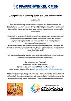 Flyer "Aufgetischt" – Catering durch das Café VerWeilheim PDF zum Herunterladen
